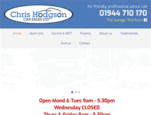 Tablet Screenshot of chrishodgsoncarsalesltd.co.uk